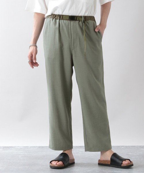 RAGEBLUE（レイジブルー）の「＜セットアップ着用可能＞シャリテック/リネンタッチクライミングパンツ（スラックス・メンズ・ブラック/ブラウン/オリーブ・MEDIUM/LARGE）」の3枚目の写真