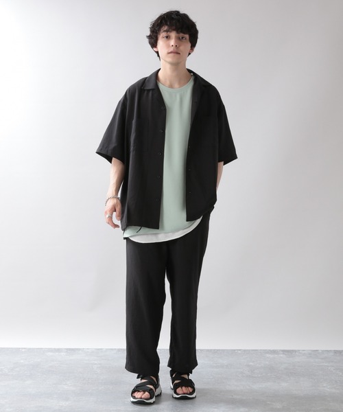 RAGEBLUE（レイジブルー）の「＜セットアップ着用可能＞シャリテック/リネンタッチクライミングパンツ（スラックス・メンズ・ブラック/ブラウン/オリーブ・MEDIUM/LARGE）」の5枚目の写真