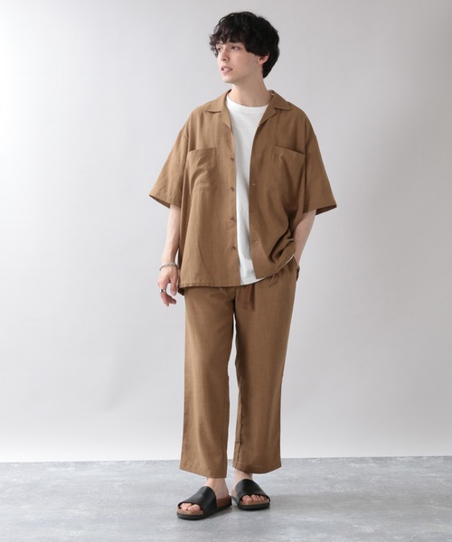 RAGEBLUE（レイジブルー）の「＜セットアップ着用可能＞シャリテック/リネンタッチクライミングパンツ（スラックス・メンズ・ブラック/ブラウン/オリーブ・MEDIUM/LARGE）」の7枚目の写真