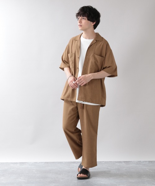 RAGEBLUE（レイジブルー）の「＜セットアップ着用可能＞シャリテック/リネンタッチクライミングパンツ（スラックス・メンズ・ブラック/ブラウン/オリーブ・MEDIUM/LARGE）」の8枚目の写真