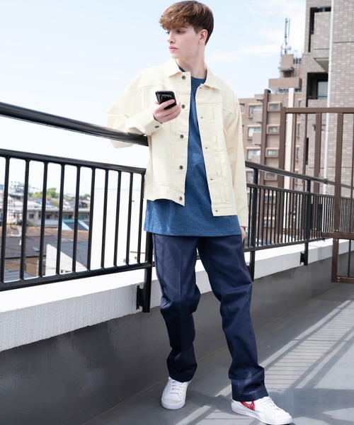 ８(eight)（エイト）の「10ozデニムジャケット（デニムジャケット・メンズ・ブラック/インディゴブルー/ブルー/キナリ・MEDIUM/X-LARGE/LARGE）」の16枚目の写真