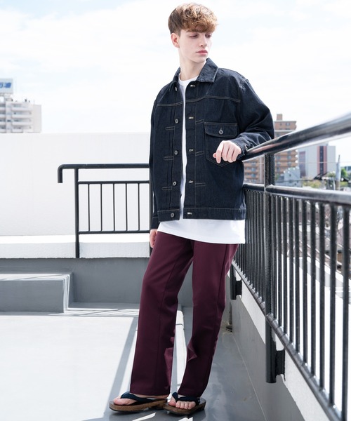 ８(eight)（エイト）の「10ozデニムジャケット（デニムジャケット・メンズ・ブラック/インディゴブルー/ブルー/キナリ・MEDIUM/X-LARGE/LARGE）」の11枚目の写真