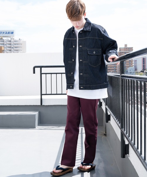 ８(eight)（エイト）の「10ozデニムジャケット（デニムジャケット・メンズ・ブラック/インディゴブルー/ブルー/キナリ・MEDIUM/X-LARGE/LARGE）」の19枚目の写真