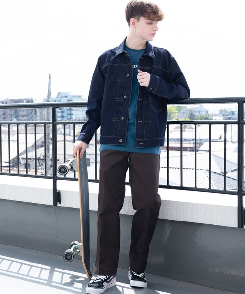 ８(eight)（エイト）の「10ozデニムジャケット（デニムジャケット・メンズ・ブラック/インディゴブルー/ブルー/キナリ・MEDIUM/X-LARGE/LARGE）」の20枚目の写真