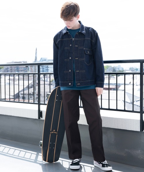 ８(eight)（エイト）の「10ozデニムジャケット（デニムジャケット・メンズ・ブラック/インディゴブルー/ブルー/キナリ・MEDIUM/X-LARGE/LARGE）」の21枚目の写真