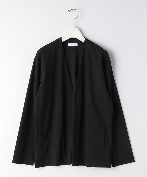 green label relaxing（グリーンレーベルリラクシング）の「CM エラシックマイヤー イージー カーディガン（カーディガン/ボレロ・メンズ・ブラック/グレー/ケリー・SMALL/MEDIUM/LARGE）」の17枚目の写真