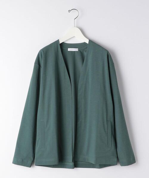 green label relaxing（グリーンレーベルリラクシング）の「CM エラシックマイヤー イージー カーディガン（カーディガン/ボレロ・メンズ・ブラック/グレー/ケリー・SMALL/MEDIUM/LARGE）」の20枚目の写真