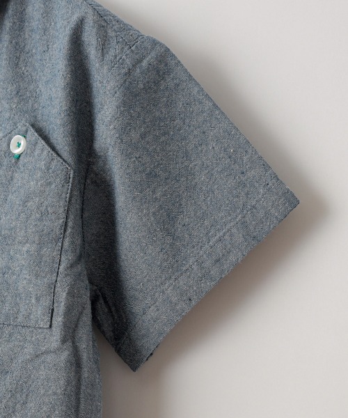 CIAOPANIC TYPY（チャオパニックティピー）の「【KIDS】アソートファブリック シャツ（シャツ/ブラウス・キッズ・オリーブ/サックスブルー/ブルー・LARGE/MEDIUM/SMALL/XX-LARGE/X-LARGE）」の6枚目の写真