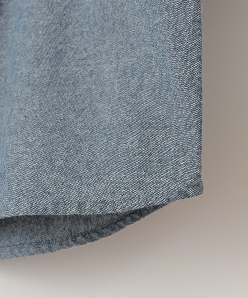 CIAOPANIC TYPY（チャオパニックティピー）の「【KIDS】アソートファブリック シャツ（シャツ/ブラウス・キッズ・オリーブ/サックスブルー/ブルー・LARGE/MEDIUM/SMALL/XX-LARGE/X-LARGE）」の7枚目の写真