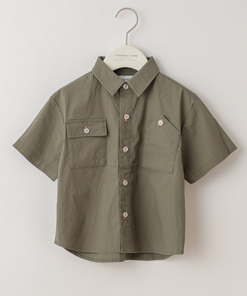 CIAOPANIC TYPY（チャオパニックティピー）の「【KIDS】アソートファブリック シャツ（シャツ/ブラウス・キッズ・オリーブ/サックスブルー/ブルー・LARGE/MEDIUM/SMALL/XX-LARGE/X-LARGE）」の11枚目の写真