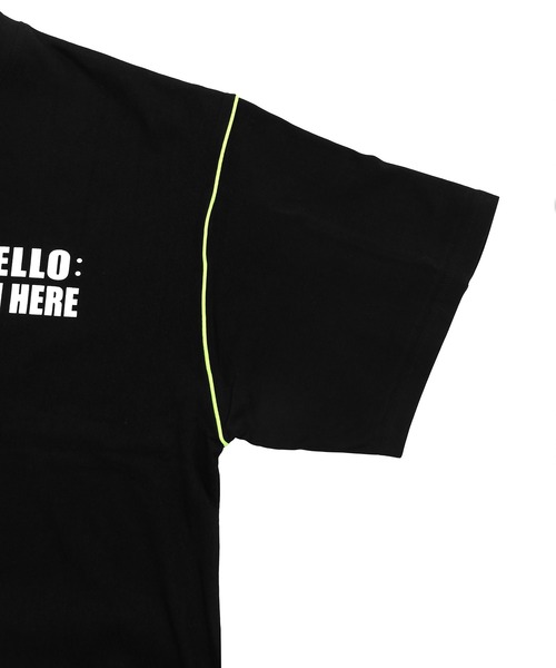 Figments（フィグメンツ）の「カラーパイピングプリントTシャツ（Tシャツ/カットソー・レディース・ブラック/ホワイト・FREE）」の18枚目の写真