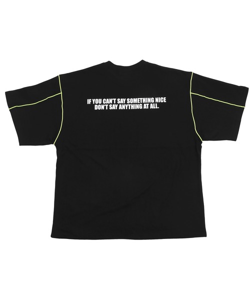 Figments（フィグメンツ）の「カラーパイピングプリントTシャツ（Tシャツ/カットソー・レディース・ブラック/ホワイト・FREE）」の16枚目の写真