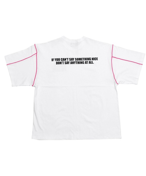 Figments（フィグメンツ）の「カラーパイピングプリントTシャツ（Tシャツ/カットソー・レディース・ブラック/ホワイト・FREE）」の14枚目の写真