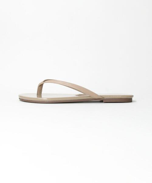 BEAUTY&YOUTH UNITED ARROWS（ビューティーアンドユースユナイテッドアローズ）の「BY フェイクレザートングサンダル ◆（サンダル・レディース・ブラック/シルバー/クリーム/モカ/ゴールド・38/35/36/37）」の13枚目の写真