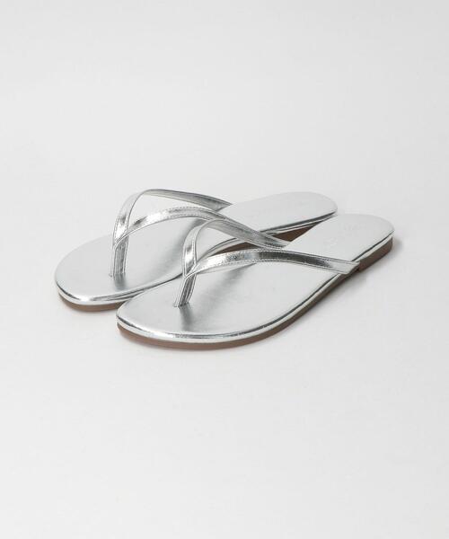 BEAUTY&YOUTH UNITED ARROWS（ビューティーアンドユースユナイテッドアローズ）の「BY フェイクレザートングサンダル ◆（サンダル・レディース・ブラック/シルバー/クリーム/モカ/ゴールド・38/35/36/37）」の9枚目の写真