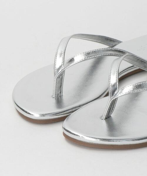 BEAUTY&YOUTH UNITED ARROWS（ビューティーアンドユースユナイテッドアローズ）の「BY フェイクレザートングサンダル ◆（サンダル・レディース・ブラック/シルバー/クリーム/モカ/ゴールド・38/35/36/37）」の10枚目の写真