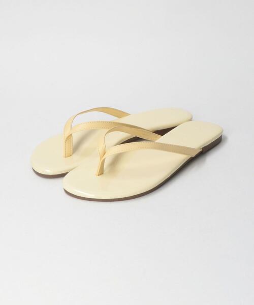 BEAUTY&YOUTH UNITED ARROWS（ビューティーアンドユースユナイテッドアローズ）の「BY フェイクレザートングサンダル ◆（サンダル・レディース・ブラック/シルバー/クリーム/モカ/ゴールド・38/35/36/37）」の16枚目の写真