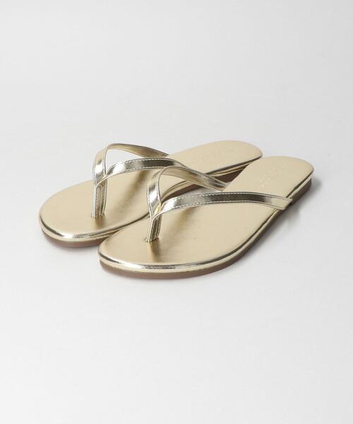 BEAUTY&YOUTH UNITED ARROWS（ビューティーアンドユースユナイテッドアローズ）の「BY フェイクレザートングサンダル ◆（サンダル・レディース・ブラック/シルバー/クリーム/モカ/ゴールド・38/35/36/37）」の18枚目の写真