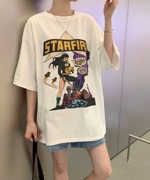 ACT | 【ACT -fascination design-】オーバーサイズ　カレッジプリントTシャツ(Tシャツ/カットソー)