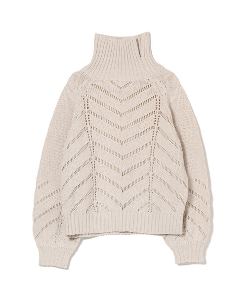LAYMEE(レイミー)の「Torenia turtle knit / トレニアタートルニット(ニット/セーター・レディース・ブルー/アイボリー/ブラウン・FREE)」の13枚目の写真