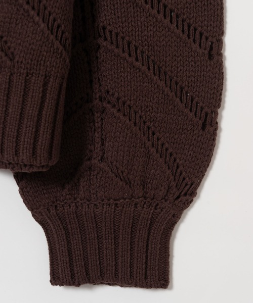 LAYMEE(レイミー)の「Torenia turtle knit / トレニアタートルニット(ニット/セーター・レディース・ブルー/アイボリー/ブラウン・FREE)」の16枚目の写真