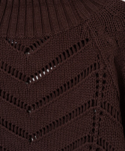 LAYMEE(レイミー)の「Torenia turtle knit / トレニアタートルニット(ニット/セーター・レディース・ブルー/アイボリー/ブラウン・FREE)」の17枚目の写真