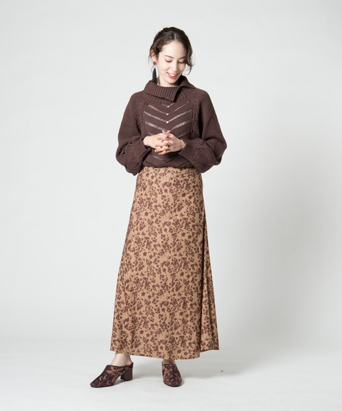 LAYMEE(レイミー)の「Torenia turtle knit / トレニアタートルニット(ニット/セーター・レディース・ブルー/アイボリー/ブラウン・FREE)」の21枚目の写真