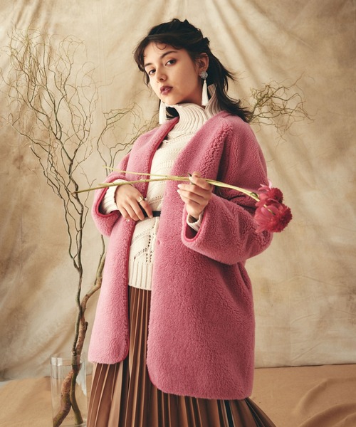 LAYMEE(レイミー)の「Torenia turtle knit / トレニアタートルニット(ニット/セーター・レディース・ブルー/アイボリー/ブラウン・FREE)」の11枚目の写真