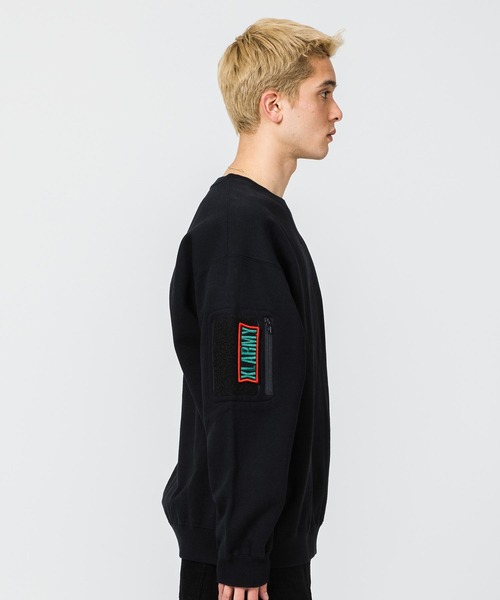 XLARGE（エクストララージ）の「MILITARY CREW NECK SWEAT（スウェット・メンズ・オリーブ/グレー/ブラック・L/S/M/XL）」の5枚目の写真