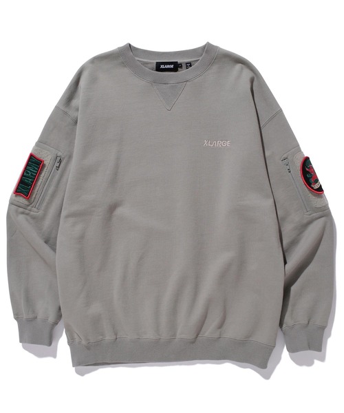 XLARGE（エクストララージ）の「MILITARY CREW NECK SWEAT（スウェット・メンズ・オリーブ/グレー/ブラック・L/S/M/XL）」の17枚目の写真
