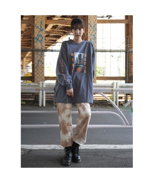 BEN DAVIS(ベンデイビス)の「《BEN DAVIS》LADIES TIE DYE SWEAT PANTS(スウェットパンツ・レディース・ベージュ/グレー・MEDIUM)」の7枚目の写真