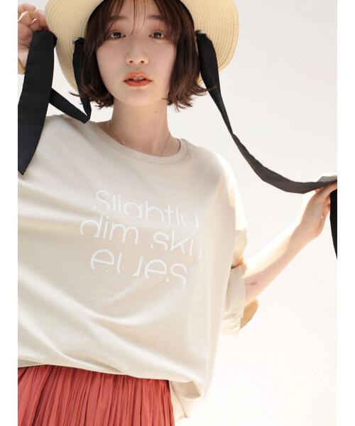 AMERICAN HOLIC（アメリカンホリック）の「ロゴカットプルオーバー（Tシャツ/カットソー・レディース・チャコールグレー/ブルー/アイボリー/オフホワイト・L/M）」の17枚目の写真