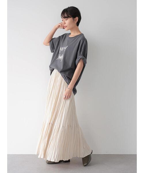 AMERICAN HOLIC（アメリカンホリック）の「ロゴカットプルオーバー（Tシャツ/カットソー・レディース・チャコールグレー/ブルー/アイボリー/オフホワイト・L/M）」の8枚目の写真