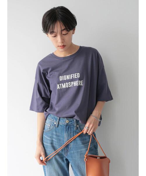AMERICAN HOLIC（アメリカンホリック）の「ロゴカットプルオーバー（Tシャツ/カットソー・レディース・チャコールグレー/ブルー/アイボリー/オフホワイト・L/M）」の10枚目の写真