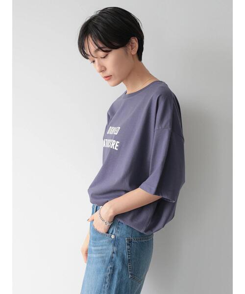 AMERICAN HOLIC（アメリカンホリック）の「ロゴカットプルオーバー（Tシャツ/カットソー・レディース・チャコールグレー/ブルー/アイボリー/オフホワイト・L/M）」の11枚目の写真