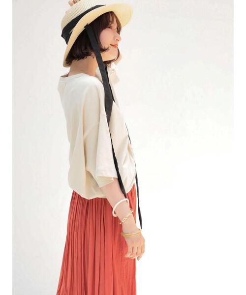 AMERICAN HOLIC（アメリカンホリック）の「ロゴカットプルオーバー（Tシャツ/カットソー・レディース・チャコールグレー/ブルー/アイボリー/オフホワイト・L/M）」の18枚目の写真