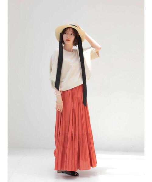 AMERICAN HOLIC（アメリカンホリック）の「ロゴカットプルオーバー（Tシャツ/カットソー・レディース・チャコールグレー/ブルー/アイボリー/オフホワイト・L/M）」の21枚目の写真