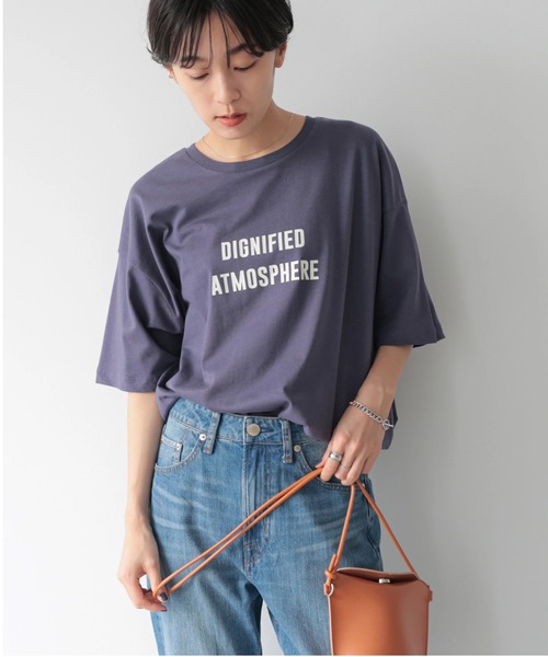 AMERICAN HOLIC（アメリカンホリック）の「ロゴカットプルオーバー（Tシャツ/カットソー・レディース・チャコールグレー/ブルー/アイボリー/オフホワイト・L/M）」の4枚目の写真