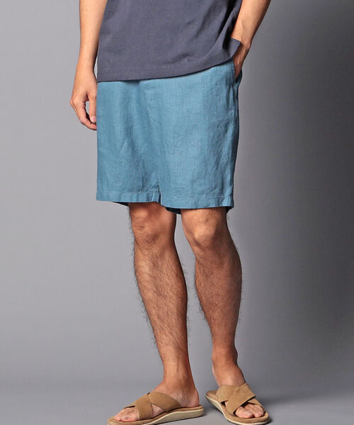 NOLLEY'S goodman（ノーリーズグッドマン）の「リネン イージー ショーツ（その他パンツ・メンズ・ブルー/マスタード/アイボリー・X-LARGE/MEDIUM/LARGE/SMALL）」の2枚目の写真
