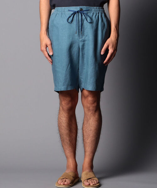NOLLEY'S goodman（ノーリーズグッドマン）の「リネン イージー ショーツ（その他パンツ・メンズ・ブルー/マスタード/アイボリー・X-LARGE/MEDIUM/LARGE/SMALL）」の9枚目の写真