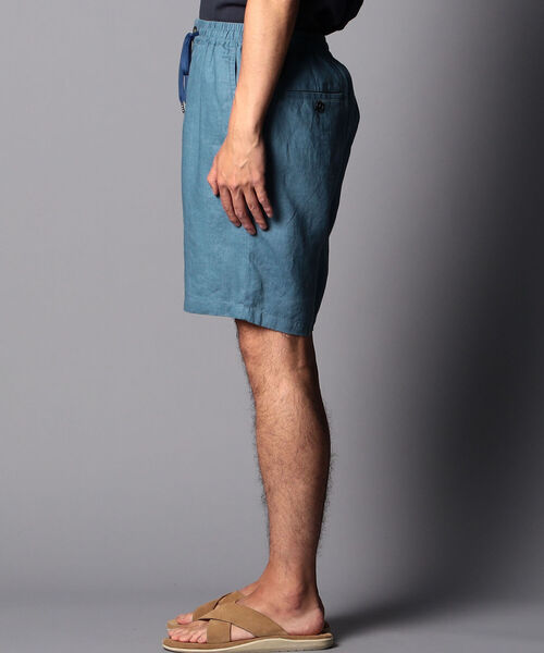 NOLLEY'S goodman（ノーリーズグッドマン）の「リネン イージー ショーツ（その他パンツ・メンズ・ブルー/マスタード/アイボリー・X-LARGE/MEDIUM/LARGE/SMALL）」の6枚目の写真