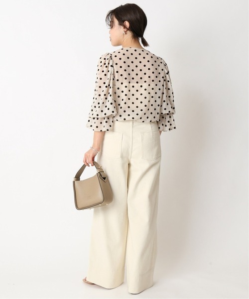 Spick &amp; Span - U by s&amp;s 新品＊フロッキードットブラウス この春気になる「ドット柄」アイテム｜Spick & Span（スピック