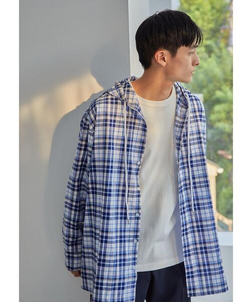 green label relaxing by 風早ゆうた（グリーンレーベルリラクシングバイカゼハヤユウタ）の「＜風早ゆうた（WEARISTA）×green label relaxing＞フーデッド オーバーサイズ 長袖シャツ（シャツ/ブラウス・メンズ・その他1/その他2・M/L）」の9枚目の写真