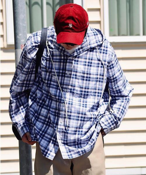 green label relaxing by 風早ゆうた（グリーンレーベルリラクシングバイカゼハヤユウタ）の「＜風早ゆうた（WEARISTA）×green label relaxing＞フーデッド オーバーサイズ 長袖シャツ（シャツ/ブラウス・メンズ・その他1/その他2・M/L）」の10枚目の写真