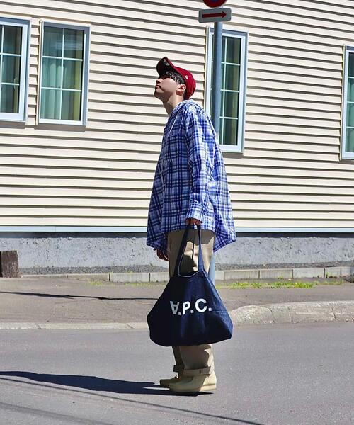 green label relaxing by 風早ゆうた（グリーンレーベルリラクシングバイカゼハヤユウタ）の「＜風早ゆうた（WEARISTA）×green label relaxing＞フーデッド オーバーサイズ 長袖シャツ（シャツ/ブラウス・メンズ・その他1/その他2・M/L）」の8枚目の写真