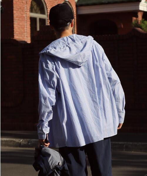 green label relaxing by 風早ゆうた（グリーンレーベルリラクシングバイカゼハヤユウタ）の「＜風早ゆうた（WEARISTA）×green label relaxing＞フーデッド オーバーサイズ 長袖シャツ（シャツ/ブラウス・メンズ・その他1/その他2・M/L）」の9枚目の写真