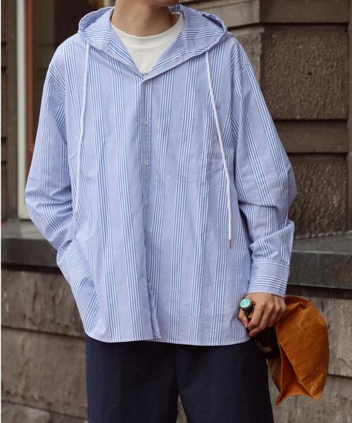 green label relaxing by 風早ゆうた（グリーンレーベルリラクシングバイカゼハヤユウタ）の「＜風早ゆうた（WEARISTA）×green label relaxing＞フーデッド オーバーサイズ 長袖シャツ（シャツ/ブラウス・メンズ・その他1/その他2・M/L）」の21枚目の写真