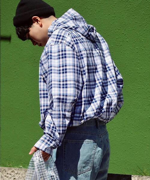 green label relaxing by 風早ゆうた（グリーンレーベルリラクシングバイカゼハヤユウタ）の「＜風早ゆうた（WEARISTA）×green label relaxing＞フーデッド オーバーサイズ 長袖シャツ（シャツ/ブラウス・メンズ・その他1/その他2・M/L）」の4枚目の写真