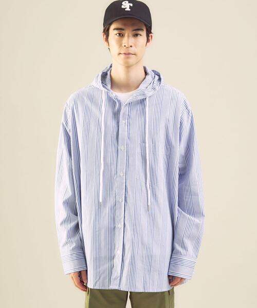 green label relaxing by 風早ゆうた（グリーンレーベルリラクシングバイカゼハヤユウタ）の「＜風早ゆうた（WEARISTA）×green label relaxing＞フーデッド オーバーサイズ 長袖シャツ（シャツ/ブラウス・メンズ・その他1/その他2・M/L）」の16枚目の写真