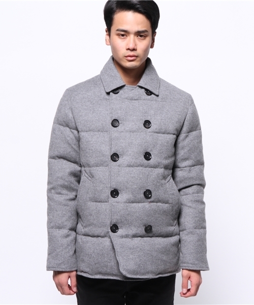 ESTNATION(エストネーション)の「ESTNATION Pコートダウン(ダウンジャケット/コート・メンズ・グレー/ブラック・X-LARGE/MEDIUM/SMALL/LARGE)」の10枚目の写真